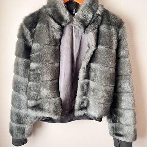 H&M fur jacket